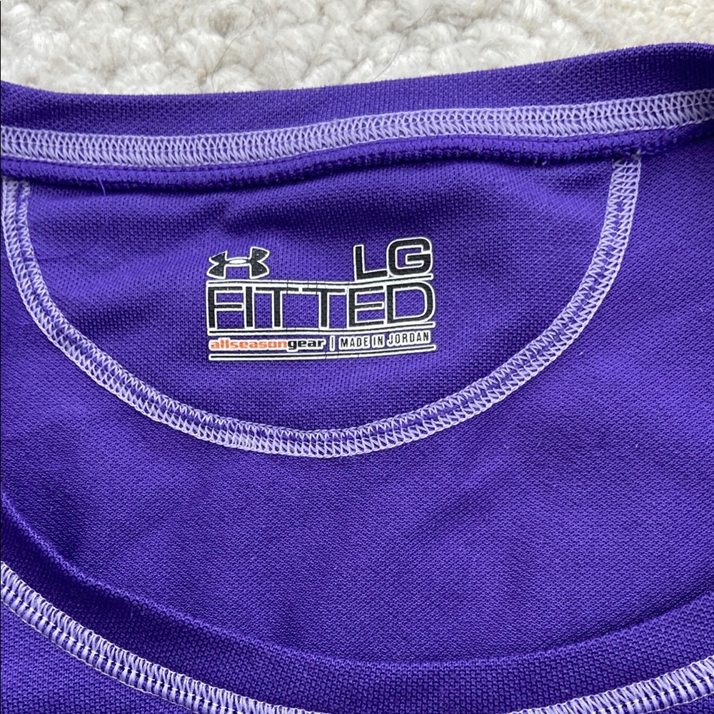 ✨5 for $15✨ Under Armour Purple Long Sleeve Shirt - Picture 5 of 7